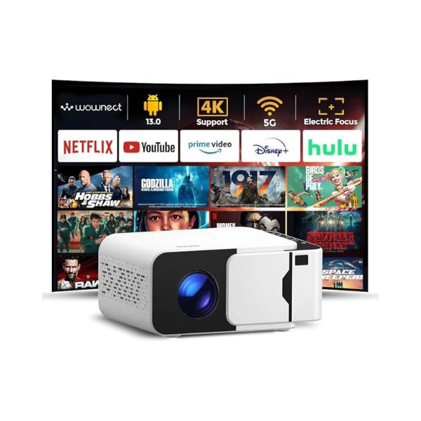 Borrego Smart 6 Mini Projector 4K Android Powered