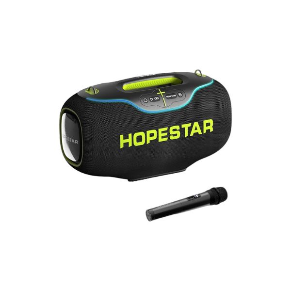 Hopestar A80 Portable Bluetooth Speaker with a Wireless Microphone