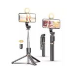 Plokama Live K8 Multifunctional Selfie Stick Tripod 1.3m height with Bluetooth Remote