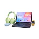 Idino Notebook Action 10" PC Android Tablet 8GB RAM + 512GB ROM, 10000mah Battery, Wireless Keyboard with Headphones & Smart Watch